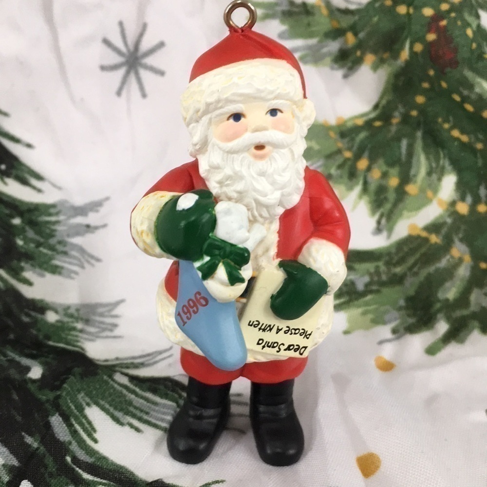 Roundy’s Vintage 1996 Letter to Santa Claus Christmas Tree Ornament 3”